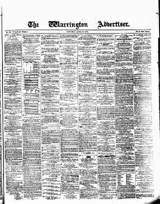 cover page of Warrington Advertiser published on April 5, 1879