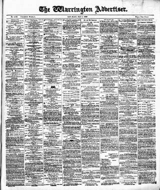 cover page of Warrington Advertiser published on May 4, 1889