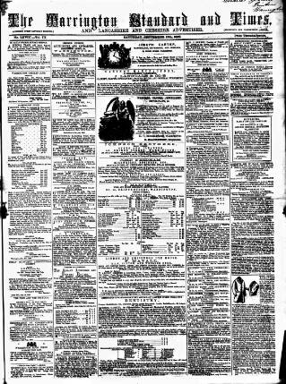 cover page of Warrington Standard and Lancashire and Cheshire Advertiser published on September 17, 1859