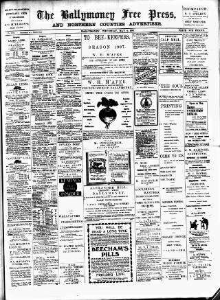 cover page of Ballymoney Free Press and Northern Counties Advertiser published on May 2, 1907