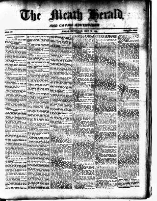cover page of Meath Herald and Cavan Advertiser published on May 2, 1925