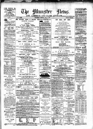 cover page of Munster News published on May 2, 1888