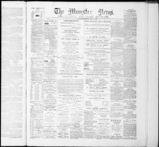 cover page of Munster News published on May 4, 1901