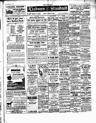 cover page of Lisburn Standard published on June 18, 1948