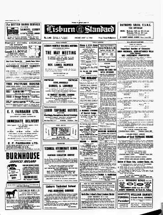 cover page of Lisburn Standard published on May 4, 1951