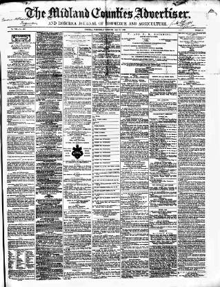 cover page of Midland Counties Advertiser published on May 2, 1866