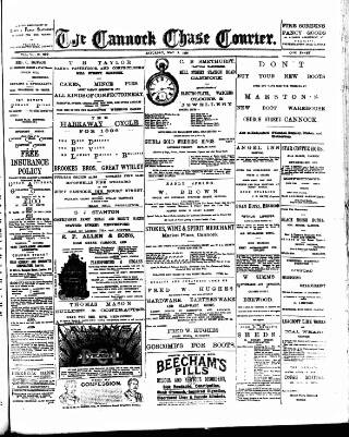 cover page of Cannock Chase Courier published on May 2, 1896