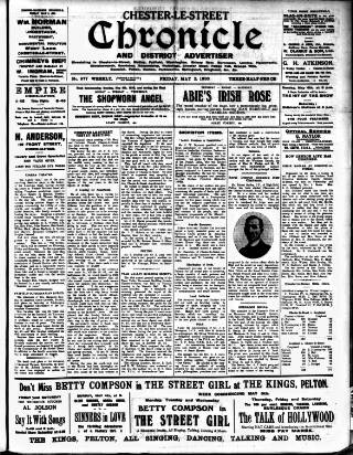 cover page of Chester-le-Street Chronicle and District Advertiser published on May 2, 1930