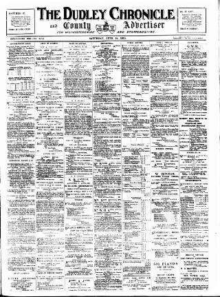 cover page of Dudley Chronicle published on June 18, 1910