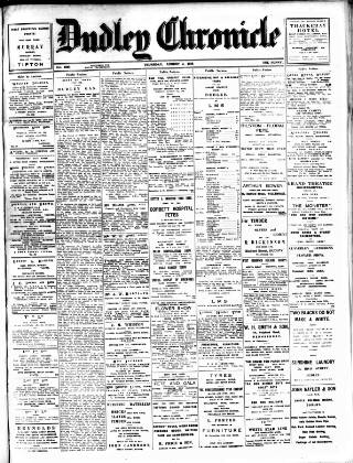 cover page of Dudley Chronicle published on August 2, 1928