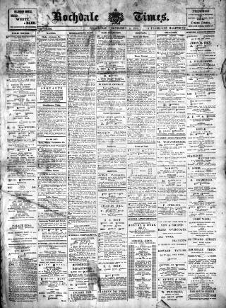 cover page of Rochdale Times published on November 2, 1910