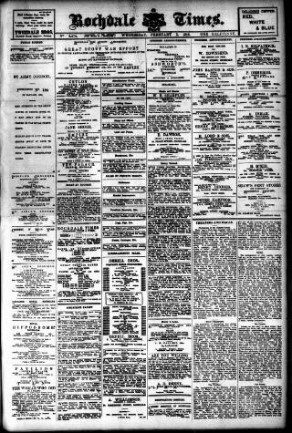 cover page of Rochdale Times published on February 2, 1916