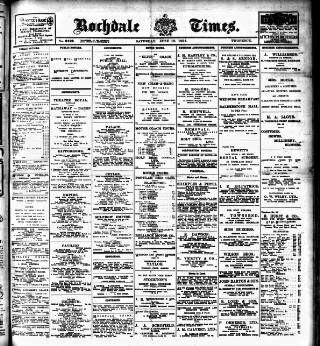 cover page of Rochdale Times published on June 18, 1921