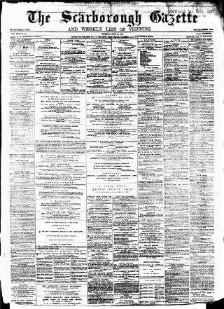 cover page of Scarborough Gazette published on June 18, 1874