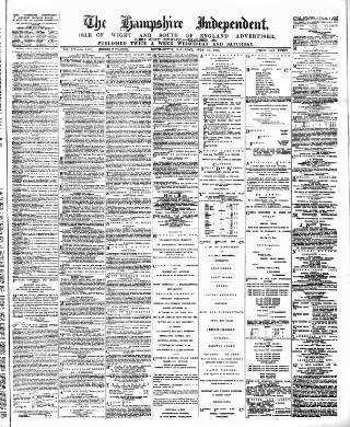cover page of Hampshire Independent published on June 18, 1887