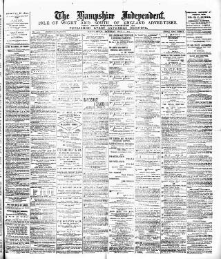 cover page of Hampshire Independent published on May 4, 1895
