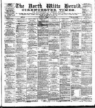 cover page of North Wilts Herald published on May 4, 1900