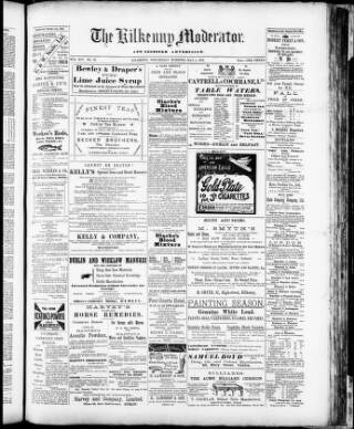 cover page of Kilkenny Moderator published on May 4, 1904