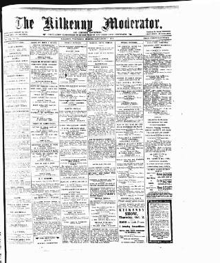 cover page of Kilkenny Moderator published on September 17, 1919