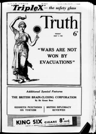 cover page of Truth published on May 2, 1941