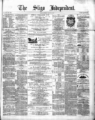cover page of Sligo Independent published on August 2, 1879