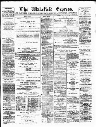 cover page of Wakefield Express published on August 2, 1879