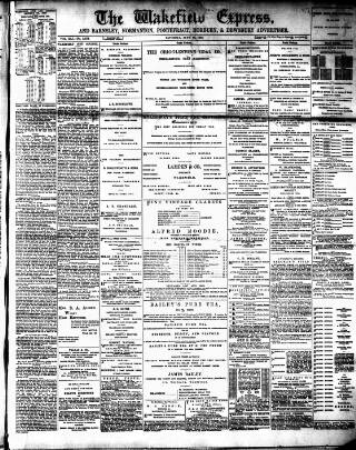 cover page of Wakefield Express published on June 18, 1892
