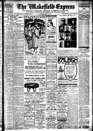 cover page of Wakefield Express published on May 25, 1918