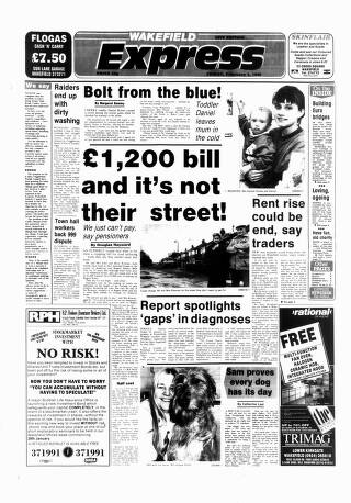 cover page of Wakefield Express published on February 2, 1990