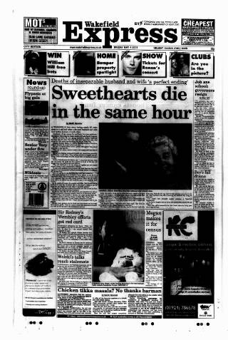 cover page of Wakefield Express published on May 4, 2001