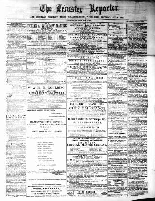 cover page of Leinster Reporter published on May 2, 1878