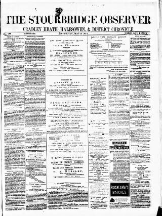 cover page of Cradley Heath & Stourbridge Observer published on May 2, 1874