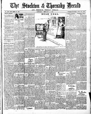 cover page of Stockton Herald, South Durham and Cleveland Advertiser published on February 2, 1907
