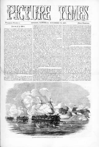 cover page of Picture Times published on November 10, 1855