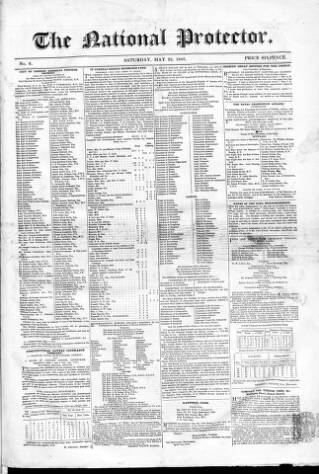cover page of National Protector published on May 22, 1847