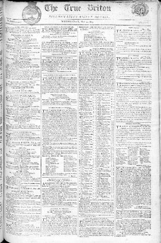 cover page of True Briton published on May 4, 1803