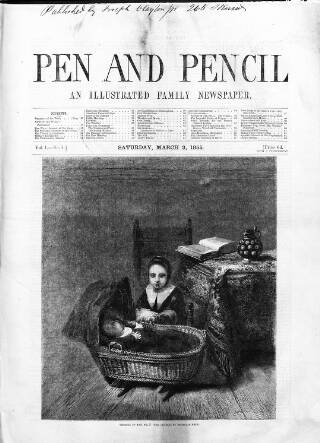 cover page of Pen and Pencil published on March 3, 1855