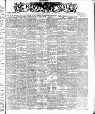 cover page of Herald of Wales published on June 18, 1887