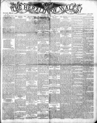 cover page of Herald of Wales published on November 2, 1889
