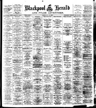cover page of Blackpool Gazette & Herald published on June 18, 1897
