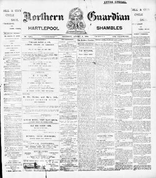 cover page of Northern Guardian (Hartlepool) published on August 2, 1900