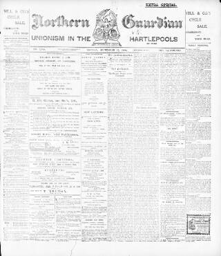cover page of Northern Guardian (Hartlepool) published on September 17, 1900