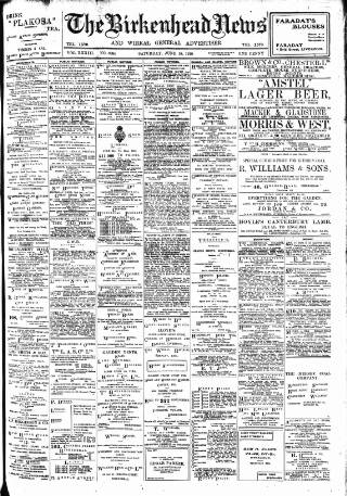 cover page of Birkenhead News published on June 18, 1910