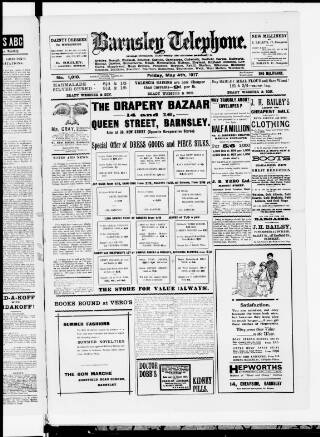 cover page of Barnsley Telephone published on May 4, 1917