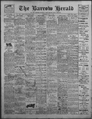 cover page of Barrow Herald and Furness Advertiser published on May 4, 1907