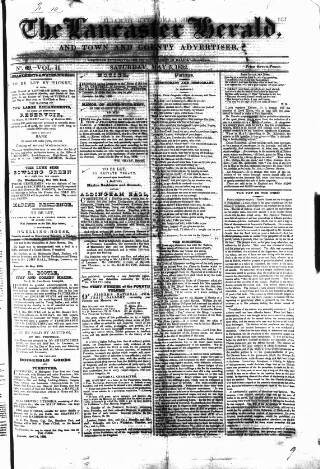 cover page of Lancaster Herald and Town and County Advertiser published on May 5, 1832
