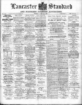 cover page of Lancaster Standard and County Advertiser published on June 18, 1909