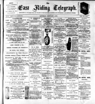 cover page of East Riding Telegraph published on February 2, 1901