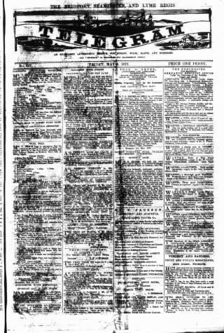 cover page of Bridport, Beaminster and Lyme Regis Telegram published on May 4, 1877