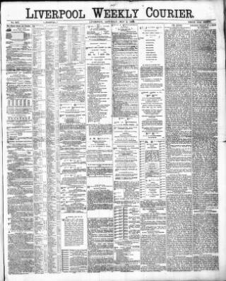 cover page of Liverpool Weekly Courier published on May 2, 1885